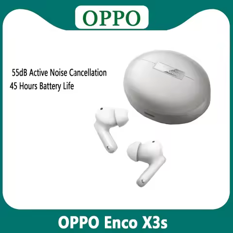 OPPO Enco X3s TWS Earphone Global Version Wirelss Bluetooth 5.4 Earbuds 55dB Active Noise Cancelling