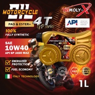TRIMOLY-X GP SERIES 10w40 4T 1L ESTER+PAO Fully Synthetic API SP JASO MA2 Motorcycle Engine Oil Miny