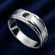 SAN950 P634 Engagement Ring - Premium Silver 950 Palladium Couple WeddingRing PLATINUM