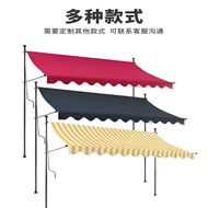 Punch-Free Store Sunshade Collapsible Canopy Shop Facade Sunshade Eaves Home Balcony Curtain Hand-Cr