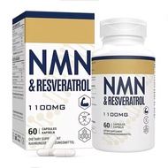 NMN + Trans-Resveratrol Purity+ Black Pepper 1100mg NMN Supplement