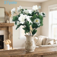 YOLO Artificial Azalea Flowers Branches, Fake Flowers Simulation Plant Simulation Azalea Floral, Rea