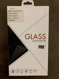 Apple 11 pro max AGC電鍍黑鋼化玻璃貼