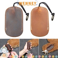 WEY Key Sleeve, With Hanging Rope Retro Key , Portable Crazy Horse Leather Key Holder