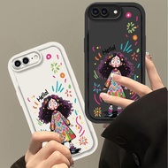 Casing For Smart phone iphone 7 Plus iphone 8 Plus Full Package Anti Drop protection Matte Retro Style Soft Phone Case With Graffiti Girl