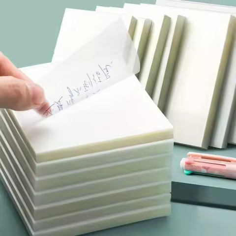 Creative Transparent Post-it Note Student Note Sticker Removable Simple Note Paper Note Sticker N Ti