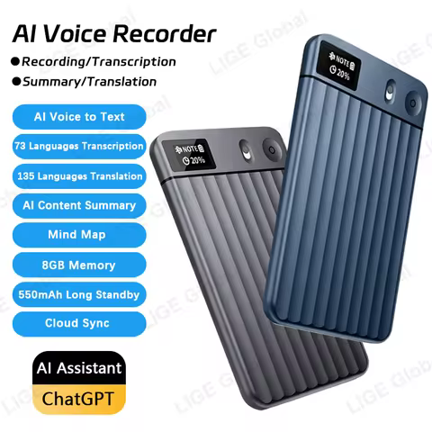LIGE AI Voice Recorder GPT Smart APP Control Audio Mind Map Real Time Transcription Summary Translat