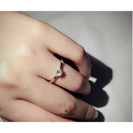 18K WGP Crystal Ring / 18K 镀白金戒指