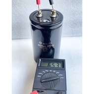 (Pack Of 1) C 6800UF 450V Black Wrong Value +- Capacitor Screw-On Type Size 7.5x13cm Nut Head 6800UF