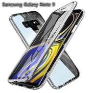 สำหรับ Samsung Galaxy Note 9เคสแม่เหล็ก360ด้านหน้า + ด้านหลังสองด้าน9H เคสกระจกนิรภัยสำหรับ Samsung Galaxy Note 9เคสกันชนโลหะ