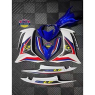 Exciter 🇻🇳 Yamaha LC135 V8 Coverset MRO BIRU Merdeka Set V8 BLUE Mro BIRU MERAH PUTIH LC 135 V8 MERD