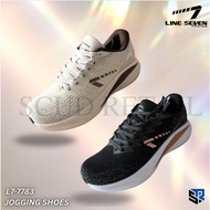 LINE SEVEN JOGGING SHOES WOMAN L7-7783 BLACK GREY CREAM COLOR