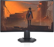 Dell S2721HGF 144Hz Gaming 27 Inch Curved Monitor with FHD Display Nvidia G-Sync and AMD FreeSync HDMI DisplayPort VESA Certified Gray