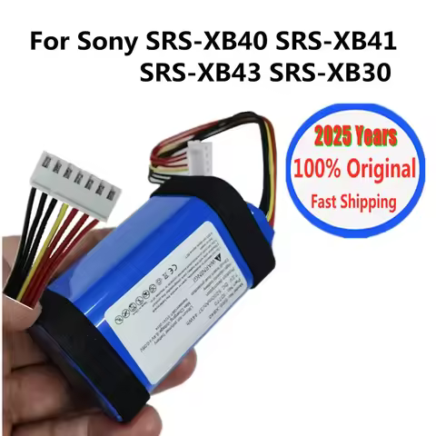 2025 Years 5200mAh Battery For Sony Speaker SRS-X30 SRS-XB3 SRS-XB30 SRS-XB40 SRS-XB41 SRS-XB43 For 