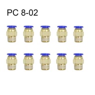 PC 8-02 Pneumatic Fitting 8mm To External Thread 1/4 inch