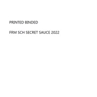 FRM SCH SECRET SAUCE 2022