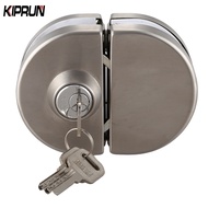 KIPRUN Double Open Glass Door Lock, Stainless Steel Double Bolt Sliding Door Lock, 10-12mm Office Gl