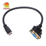 Mini HDMI to VGA M/F Connector Cable Adapter Converter 0.3M 1FT