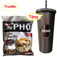 [Tặng ly kim cương cao cấp] x1 túi Cafe Phố đen đá 35gói x 16g/túi - Ca Phê Phố - cafe den đá - Cafe