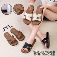 Cross-strap slippers (type 1) comfortable, youthful feet, 3cm high, Size 36-40