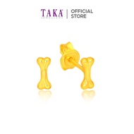 TAKA Jewellery 916 Gold Earrings Bone