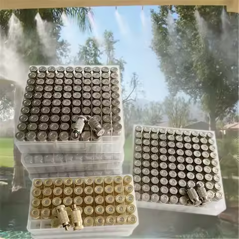 S365 Total 100pcs High Pressure 25-80bar Fog Misting Nozzle 0.1-0.8mm Atomizer Greenhouse Humidify W