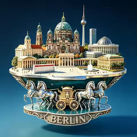 Germany Berlin Fridge Magnets Metal Alloy Material Brandenburg Gate Travel Souvenirs Berlin Wall Fri