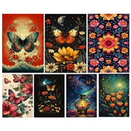 5D DIY diamond painting diamond embroidery, Van Gogh element butterfly starry sky beauty, acrylic cr