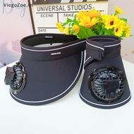 ViegoZoe Breathable Cooling Fan Hat Fan Sun Visor Hat Fishing Hat Cooling Peaked Hat Usb Charging Ha
