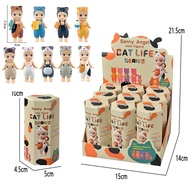 1/4/6/9PCS Hantaran Rawak Kotak Misteri Kucing Sonny Angel Cats Life Action Figures Mainan Hiasan An