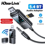 HdoorLink Bluetooth 5.4 Audio Receiver Transmitter 3.5mm AUX Car Adapter Wireless Audio Adapter Supp