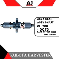 Assy Assembly Gear+ Assy Assembly Shaft Clutch DC70 Kubota Harvester