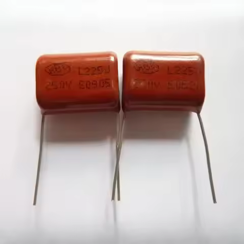 5Pcs/50Pcs CBB 250V 225J CL21 2.2uF 2200nF P20 Metallized Polypropylene Film Capacitor