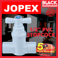 BLACK HARDWARE Jopex Bathroom Faucet PVC Water Kepala Stopcock STOP COCK 1/2 3/4 15 20 MM Shower Valve Pili Paip Air 水阀