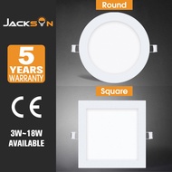 JACKSUN Pin Lights Led for Ceiling Recessed Led Panel Light Round  & Square Downlight Led 3W 6W 9W 1