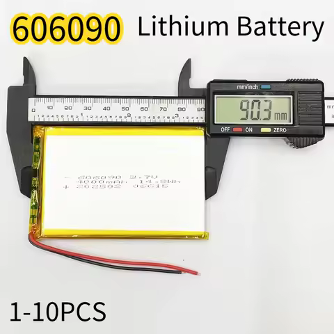 3.7V 606090 Polymer Lithium Battery 4000mAh Large Capacity Tablet Computer Mobile Power Bank Supply 
