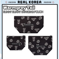 [Warmgrey Tail] BUNNY BUNNY STANDING POUCH - BLACK (3size)