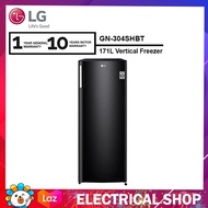 LG Vertical Freezer 171L Upright (BLACK)  GN-304SHBT / GN304SHBT Peti Beku