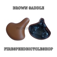BICYCLE BROWN SEAT SADDLE BASIKAL