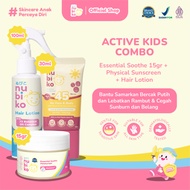 Nubiko Active Kids Combo - Essential Soothe with MelicicaTM 15 gr+ Hair Lotion 100 ML with 7x Botani