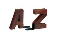 A-Z 書擋 實木書架 AZ Bookends