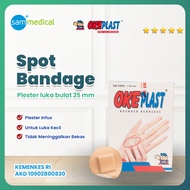Oke Plast Bandage Round Plaster Contents 200 Pcs / Infusion Plaster / Brown Round Plaster / Wound Pl