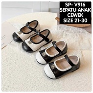 (LOLI-JKT) SP- V916 ELEGANT QUALITY MW MOTIF CHILDREN'S FLAT SHOES SIZE 21-30 KIDS FLAT SHOES