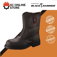 Black Hammer 4000 Series Men Safety High Cut Slip On BH 4666 BH4666 SIRIM DOSH Kasut Keselamatan