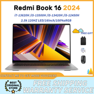 100% Genuine Redmi Book 16 2024 Laptop/i7-13620H/i5-13500H/i5-13420H/i5-12450H 16inch 60Hz LCD Scree