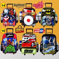 ลิขสิทธิ์แท้ 100%Kid's Luggage 16" กระเป๋าเป้มีล้อลากสำหรับเด็ก กระเป๋านักเรียน เป้ล้อลาก Micky-Minnie