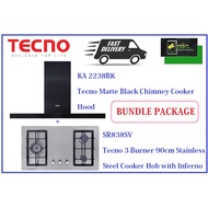 TECNO HOOD AND HOB BUNDLE PACKAGE FOR ( KA 2238BK &amp; SR 838SV)