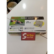 */SET 21PCS socket WRENCH + BOX * hardware socket accessory wrench set