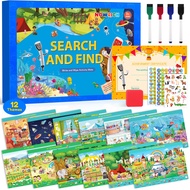 Preschool Learning Activities, Search and Find Books for Kids Ages 3,4,5,6, Busy Book for Toddlers,