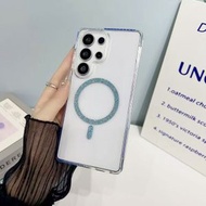 閃彩/2.0高透磁吸三星系列手機殼S25Ultra…-藍色 三星Galaxy S25 Ultra